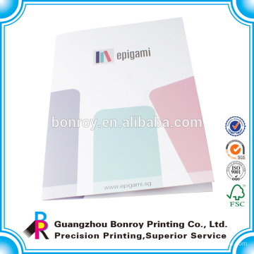 Carpeta de documentos de papel de viaje impreso personalizado de Alibaba china